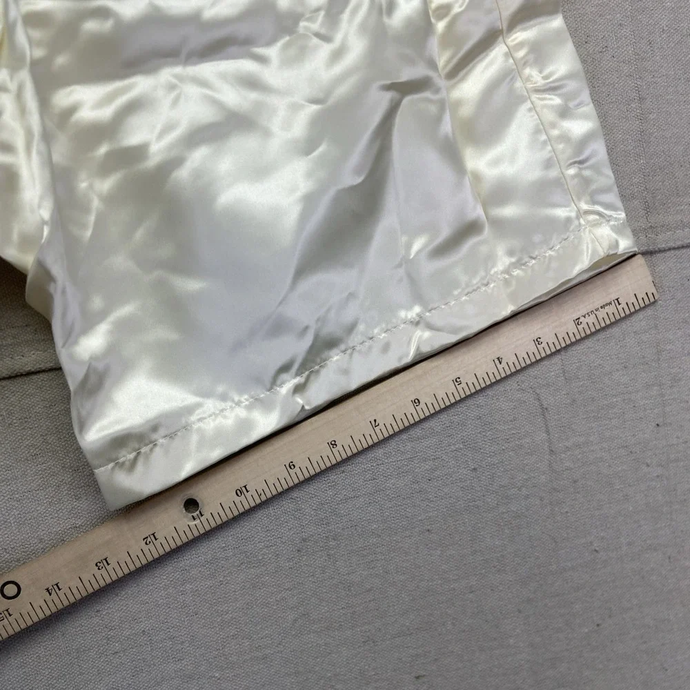 Vintage Everlast Satin Shorts Mens M‎ White Boxing 70s Retro